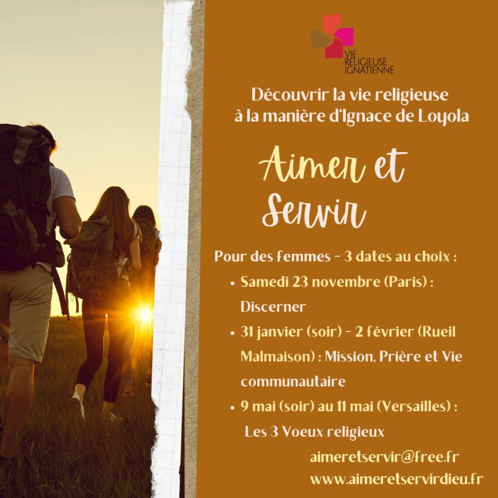 week end vocation vie religieuse féminine ignacienne