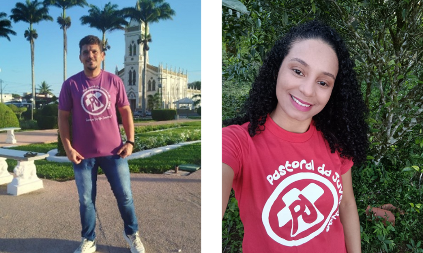 Deux jeunes, un homme et une femme, de la pastorale des jeunes